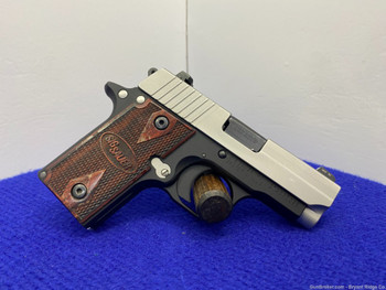 Sig-Sauer P238 .380ACP *STUNNING STAINLESS STEEL & BLACK TWO-TONE FINISH*