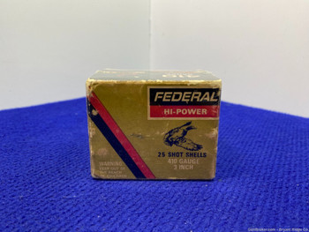 Vintage Federal Hi-Power 410Gauge 25 Rd *FACTORY SEALED*