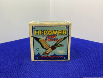 Vintage Federal Hi-Power 20Ga 25 Rd *COLLECTABLE PAPER SHOTGUN SHELLS*