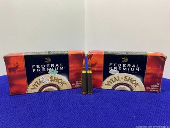 Federal Premium 7mm Rem Mag 160gr Nosler Partition Vital Shock Ammo 40rds