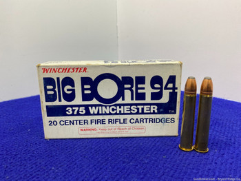 Vintage Winchester Big Bore 94 .375 Win 200 Grain Power-Point Ammo 20rds