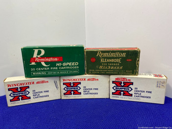 Remington, Winchester, Western - .250Savage 91 Rds *GREAT VINTAGE LOT*