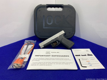 Glock 48 Gen 5 Compact 9mm 4.17" *HEAD TURNING SILVER NPVD FINISHED FRAME*