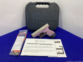 Glock 43 Gen4 Sub-Compact 9mm *EYE-CATCHING SILVER/PURPLE CERAKOTE FINISH*