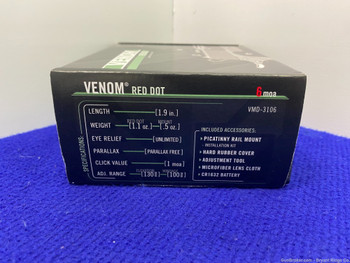 Vortex Venom VMD-3106 6MOA Red Dot *HEAD TURNING FACTORY NEW EXAMPLE*
