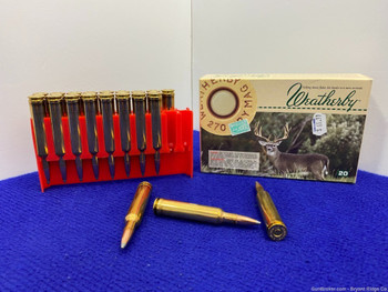 Weatherby .270 Wby Mag 150 Grain 20-Rds *SUPERB ULTRA HIGH VELOCITY AMMO*
