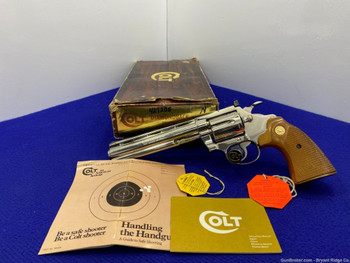 1982 Colt Diamondback .22 LR 6" *ULTRA RARE NICKEL FINISH* Phenomenal Find