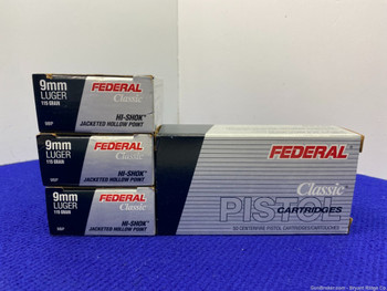 Federal Classic 9mm Luger 200Rds *GREAT PERSONAL DEFENSE AMMO*