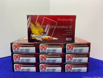 Hornady Superformance 6mm Rem 200Rds *HIGH ACCURACY & PERFORMANCE*