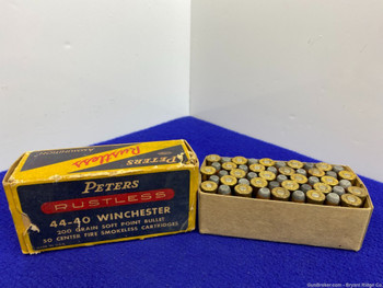 VINTAGE Peters Rustless .44-40 Win 49/50Rds *COLLECTIBLE AMMUNITION*