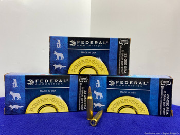 Federal Power-Shok .22-250 Rem 60Rds *SOLID ACCURACY & POWER*