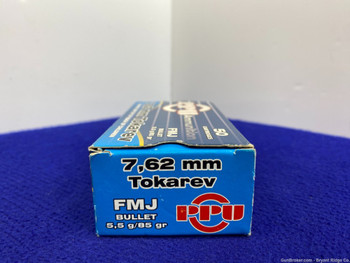 PPU 7.62mm 145Rds 85 Grain FMJ *HIGH QUALITY HANDGUN ROUNDS*