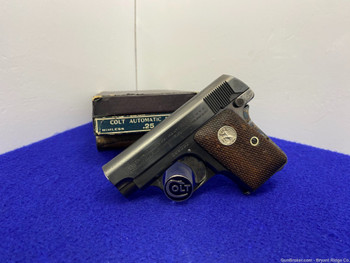 1927 Colt 1908 Vest Pocket .25 ACP Blue *SIMPLY BEAUTIFUL EXAMPLE W/ BOX*