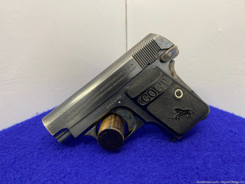 1921 Colt 1908 Vest Pocket .25 ACP Blue 2" *COLLECTIBLE POCKET PISTOL*