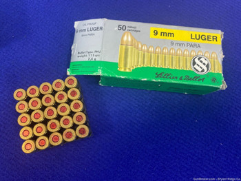 Sellier & Bellot 9mm Luger 134 Rds * EXCELLENT PERFORMANCE DRIVEN AMMO*