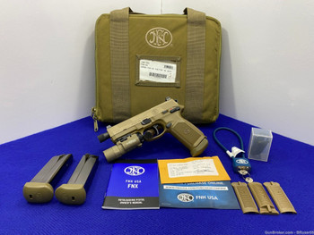 2015 FN FNX-45 Tactical .45 ACP FDE 5.3" *AMAZING COMBAT STYLE FEATURES*