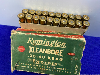 VINTAGE Remington .30-40 Krag 20 Rounds *SUPERB COLLECTOR GRADE AMMO*