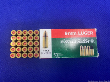 Sellier & Bellot 9 MM Luger 150 Rounds *EXCELLENT QUALITY AMMO*