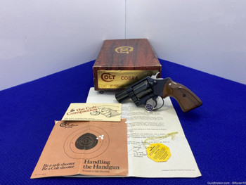 1978 Colt Cobra .38 Special Blue 2" *SECOND ISSUE SNAKE SERIES REVOLVER*