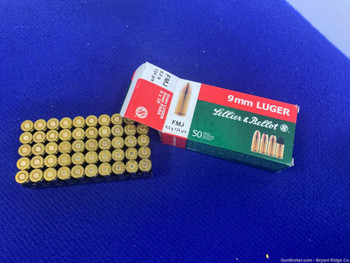Sellier&Bellot 9MM Luger 150 Rds * GREAT TARGET AMMO*