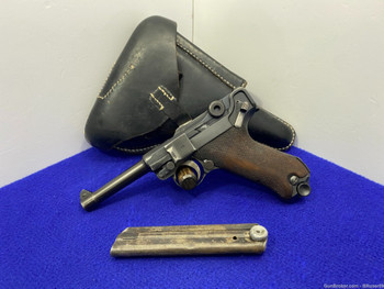 DWM P.08 Luger 9mm Blue 4" *COLLECTIBLE GERMAN WORLD WAR ERA SIDEARM*