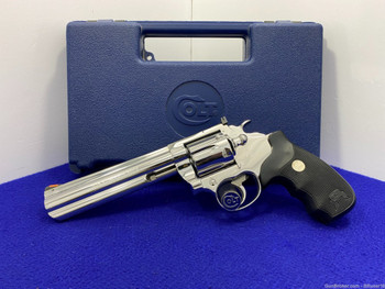 1988 Colt King Cobra .357 Mag 6" *GORGEOUS BRIGHT STAINLESS STEEL*