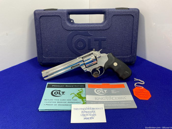 1995 Colt King Cobra Factory Enhanced Model *BREATHTAKING BRIGHT STAINLESS*