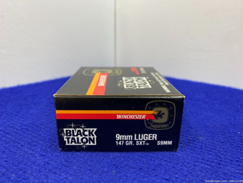 Winchester Black Talon 9mm Luger 40Rd *EXCELLENT PERSONAL-DEFENSE AMMO*