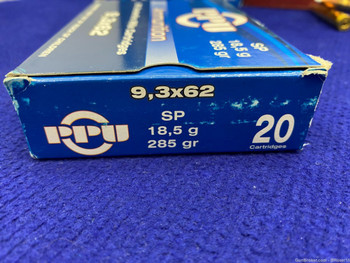 147-Round Lot Of Hornady / Nosler / PPU 9.3x62mm *AWESOME RIFLE AMMUNITION*