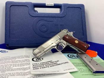 2001 Colt Combat Commander .45 ACP 4.25" *BRIGHT STAINLESS STEEL FINISH*