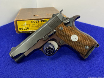 Colt Pony .380 ACP Blue 3.5" *ULTRA RARE LIMITED PRODUCTION MODEL*