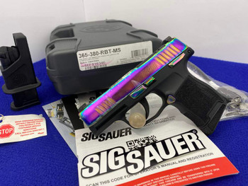 2023 Sig Sauer P365 .380 ACP 3.1" *STUNNING RAINBOW TITANIUM PVD FINISH*