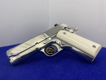 1988 Colt Officer's ACP .45 ACP 3 1/2" *STUNNING BRIGHT STAINLESS STEEL*