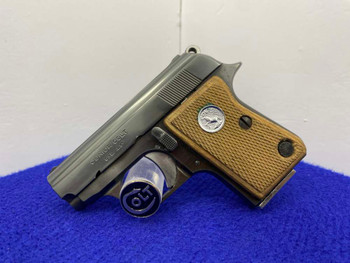 Colt Junior .25 ACP Blue 2 1/4" -INCREDIBLE COMPACT POCKET PISTOL- Awesome