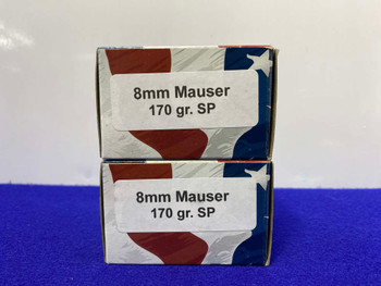 Wisconsin Cartridge Corp. 8mm Mauser 40Rds *EXCELLENT MEDIUM GAME ROUNDS*