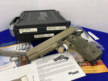 2011 Sig Sauer 1911 Scorpion .45 ACP FDE 5" *FIRST YEAR OF PRODUCTION*