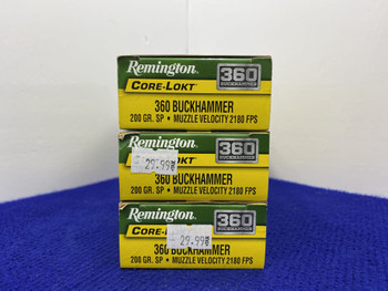 Remington 360 Buckhammer Core-Lokt 60Rds *FANTASTIC HUNTING ROUNDS*