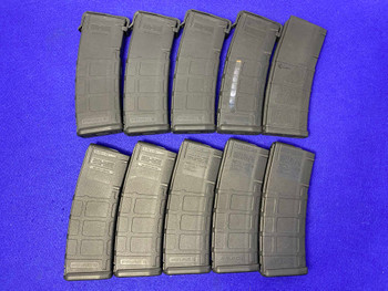 (10) Magpul Industries PMag 30Rd 5.56x45mm Mags *GREAT AR15/M4/M16 MAGS*