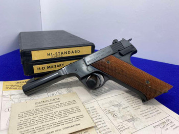 1947 High-Standard H-D Military .22LR Blue 4.5" *AMAZING SEMI-AUTOMATIC* 1947 High-Standard H-D Military .22LR Blue 4.5" *AMAZING SEMI-AUTOMATIC*