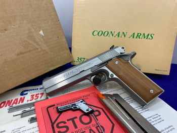 Coonan Model B .357Mag 5" Stainless *FACTORY ORIGINAL SHIPPER W/ BOX* NOS