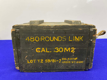 .30 Cal M2 Surplus Crate - 480Rds *COLLECTIBLE AMMO CRATE*