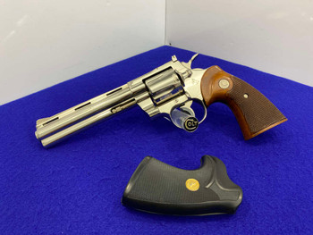 1969 Colt Python .357 Mag -NICKEL- 6" *ICONIC SNAKE SERIES REVOLVER*