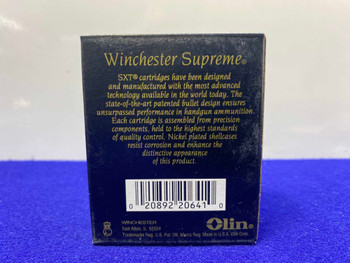 Winchester Supreme SXT - 9mm Luger *POWERFUL PISTOL AMMO* Winchester Supreme SXT - 9mm Luger *POWERFUL PISTOL AMMO*