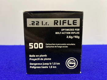 Geco - .22 Long Rifle 1,500Rds *EXCELLENT RIFLE AMMUNITION*