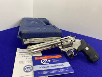 1997 Colt King Cobra .357 Mag Stainless 6" *VINTAGE SNAKE SERIES REVOLVER*