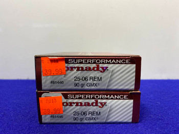 Hornady 25-06 Remington 117 Total Rds *RELIABLE RIFLE AMMO*