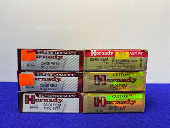 Hornady 25-06 Remington 117 Total Rds *RELIABLE RIFLE AMMO*