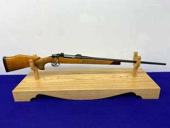 FN Sporting Rifle .243 Win Blue 24" *BEAUTIFUL BASKET WEAVE MAPLE STOCK*