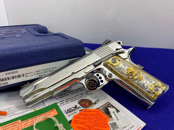 Colt Government Competition .38 Super 5" *BREATHTAKING BRIGHT STAINLESS*