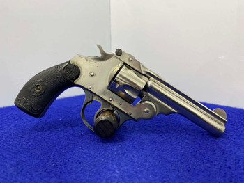 Iver Johnson Safety Automatic Hammer .32S&W Nickel 3" *AMAZING THIRD MODEL* Iver Johnson Safety Automatic Hammer .32S&W Nickel 3" *AMAZING THIRD MODEL*